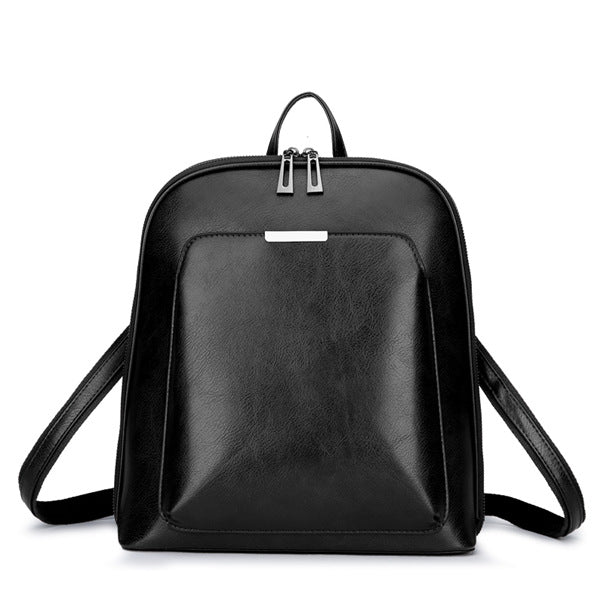 Waterproof Multifunctional Fashion Oil Wax Leather Backpack