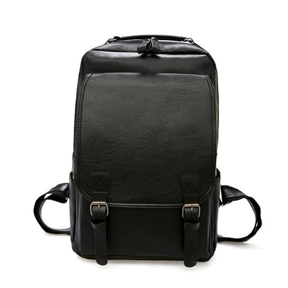 Elegant Casual PU Leather Backpack For Men