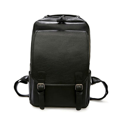 Elegant Casual PU Leather Backpack For Men