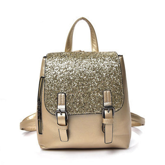 Women's PU Leather Sequined Backpack For Daily Life