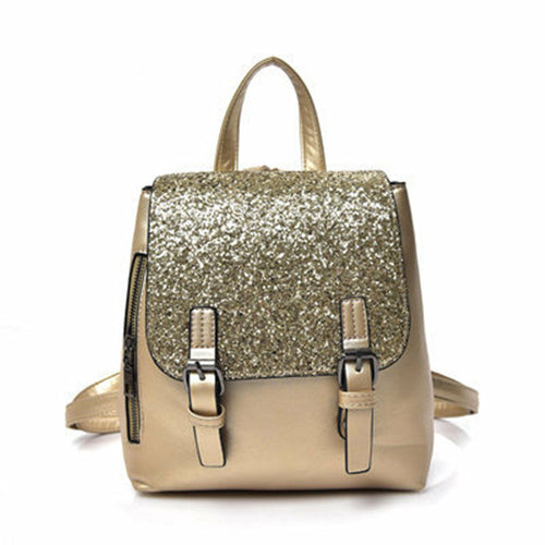 Women's PU Leather Sequined Backpack For Daily Life