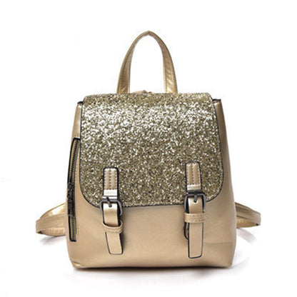 Women's PU Leather Sequined Backpack For Daily Life