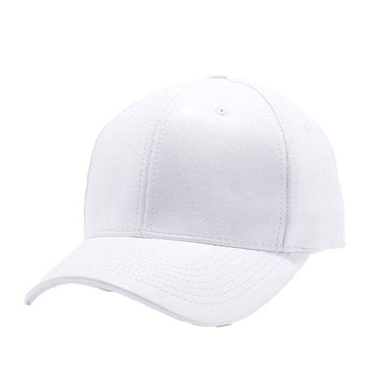 PU LEATHER BASEBALL HATS ( PACK OF 6 )