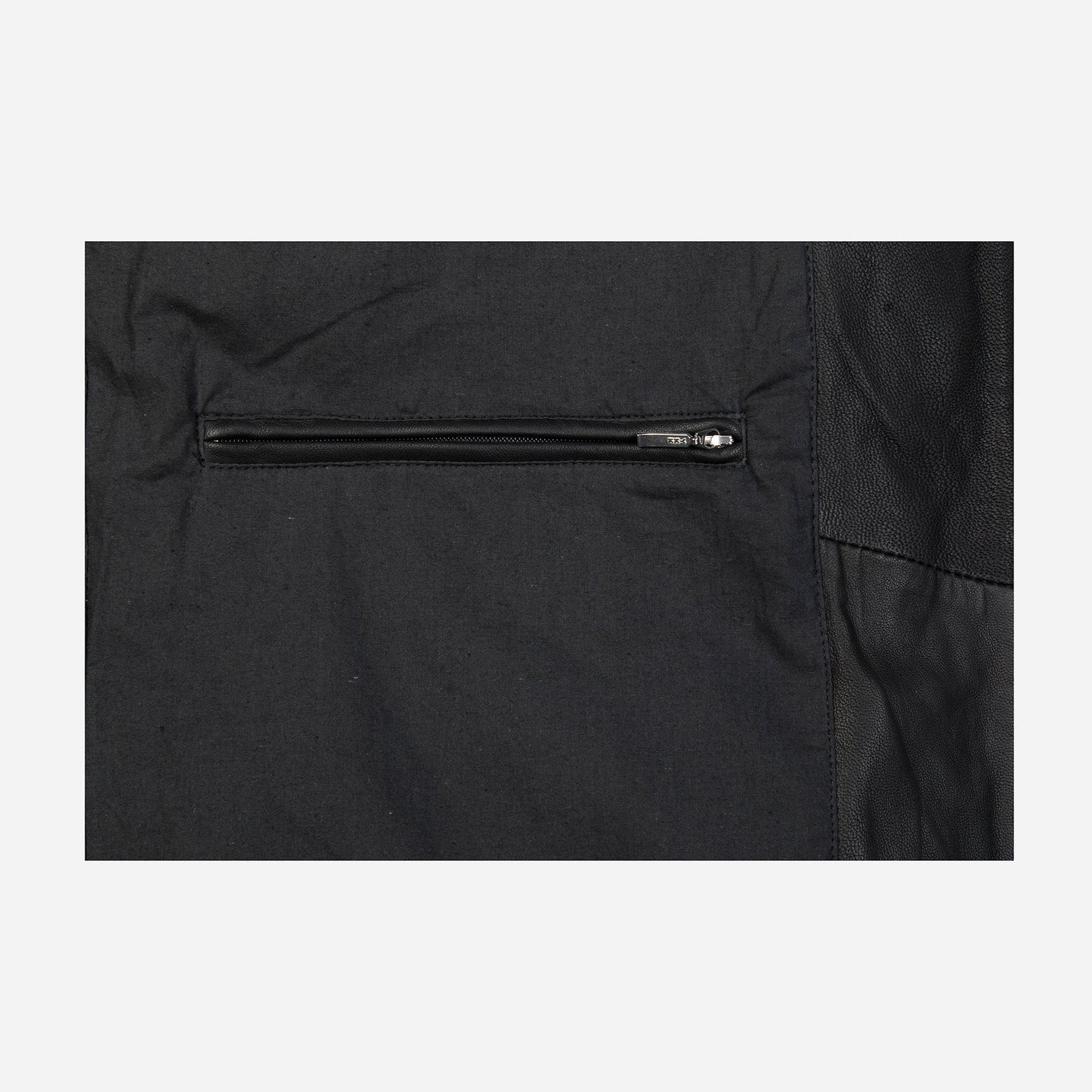Reeves Mens Casual Black Leather Jacket