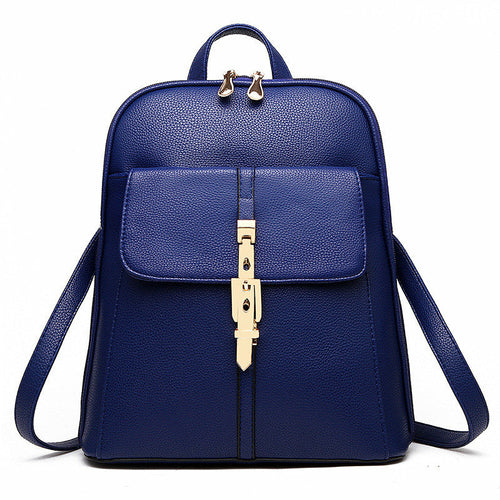 Fashion Casual Korean Style Ladies Leather Backpack