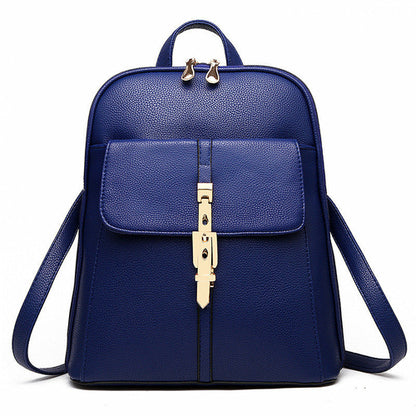 Fashion Casual Korean Style Ladies Leather Backpack
