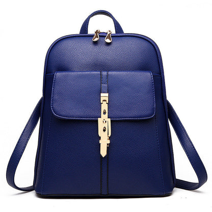 Fashion Casual Korean Style Ladies Leather Backpack
