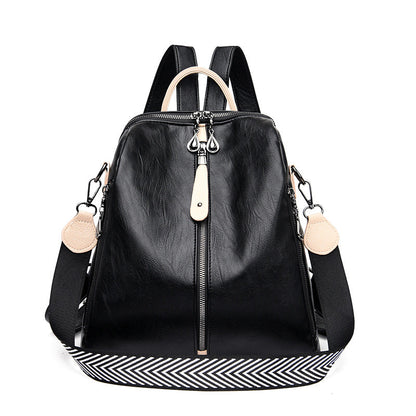 Women's Leisure Soft Leather Fashionable Backpack