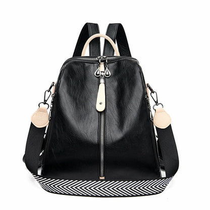 Women's Leisure Soft Leather Fashionable Backpack