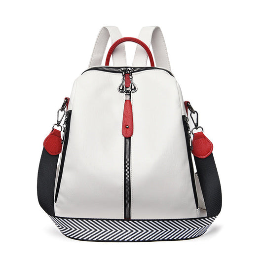 Women's Leisure Soft Leather Fashionable Backpack