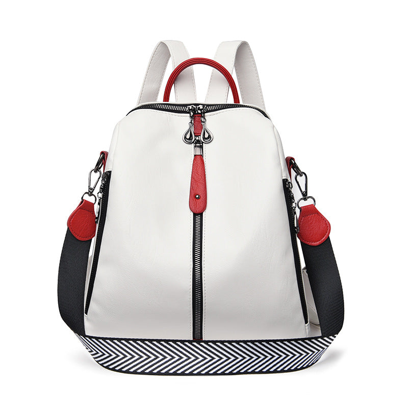 Women's Leisure Soft Leather Fashionable Backpack