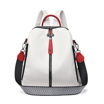 Women's Leisure Soft Leather Fashionable Backpack