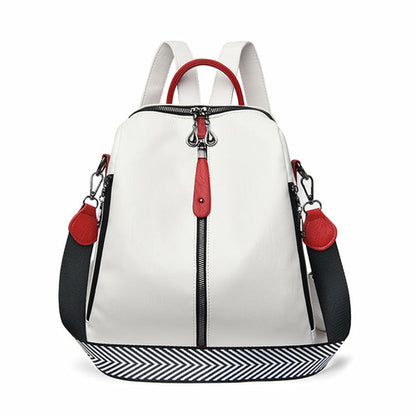 Women's Leisure Soft Leather Fashionable Backpack