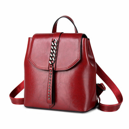 Fashion Leather Casual Travel Backpack For Women