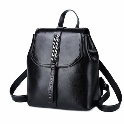 Fashion Leather Casual Travel Backpack For Women