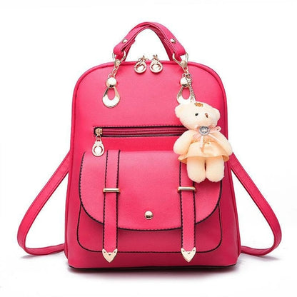 PU Leather Casual Fashion Backpack For Women