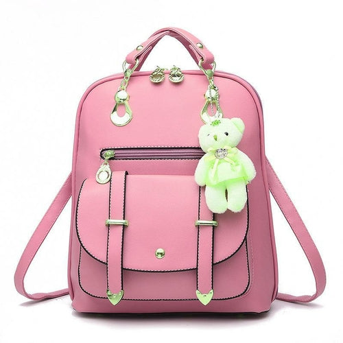 PU Leather Casual Fashion Backpack For Women