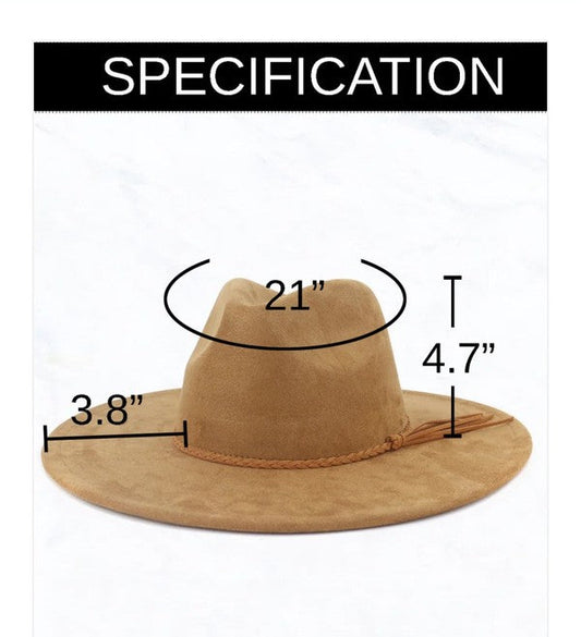 Gold Aztec Turq Slab Leather Band Choice Hat