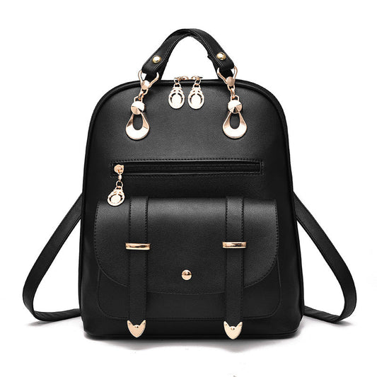 Women's Fashion PU Leather Dual-use Backpack