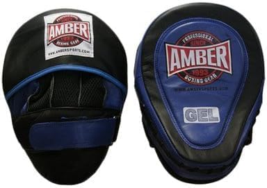 Gel-Infused Leather Punch Mitts for Boxing, Kickboxing, and MMA,