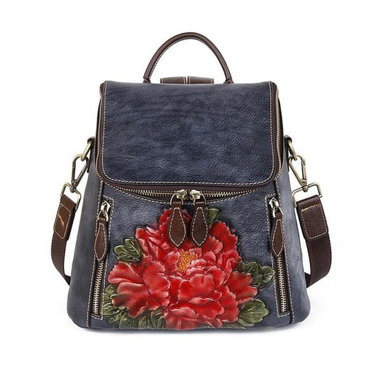 Large Capacity High Quality Leather Multi-Purpose Backpack