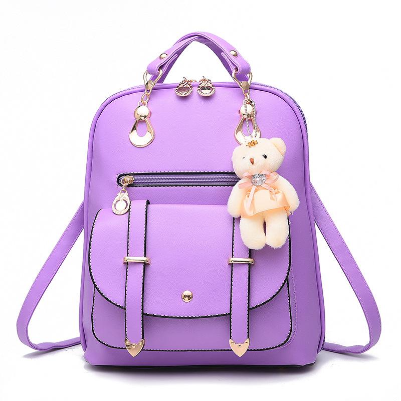 PU Leather Casual Fashion Backpack For Women