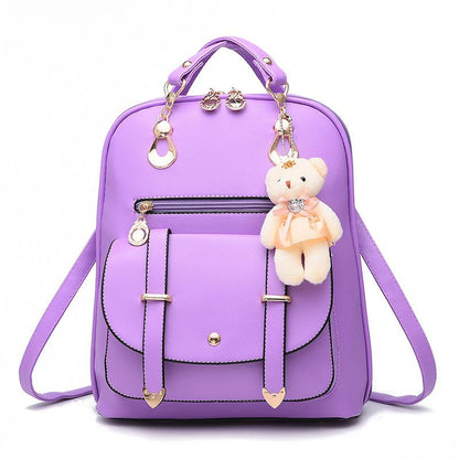 PU Leather Casual Fashion Backpack For Women