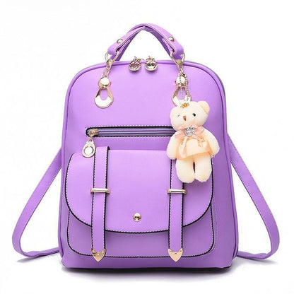 PU Leather Casual Fashion Backpack For Women