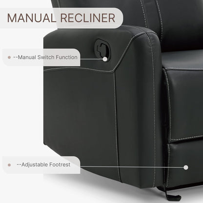 Leather Recliner Chair Faux Reclining Sofa Lazy Boy Glider Rocking