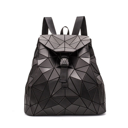 PU Leather Ladies Fashion Geometric Backpack