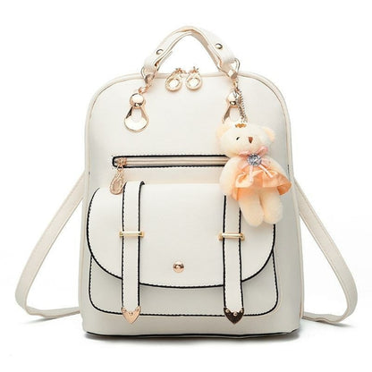PU Leather Casual Fashion Backpack For Women