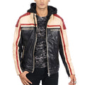 Top Damian Multi Colour Mens Biker Nappa Leather Jacket