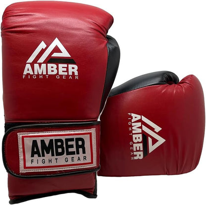 Renegade v1.0 Pro Hook & Loop Leather Boxing Gloves, Durable, Ideal