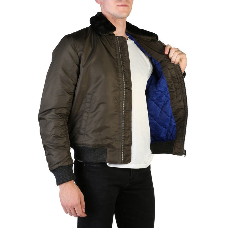 Calvin Klein Men's Brown Leather Jacket