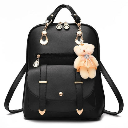 PU Leather Casual Fashion Backpack For Women