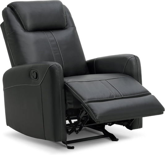 Leather Recliner Chair Faux Reclining Sofa Lazy Boy Glider Rocking