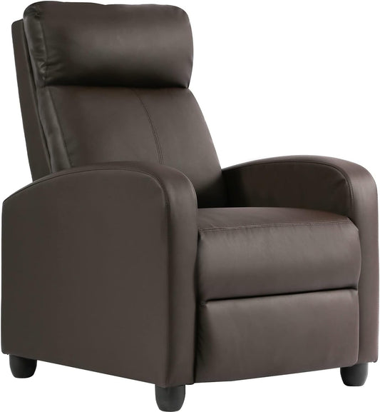 Recliner Chair Single Reclining Sofa Leather Chair Home Theater