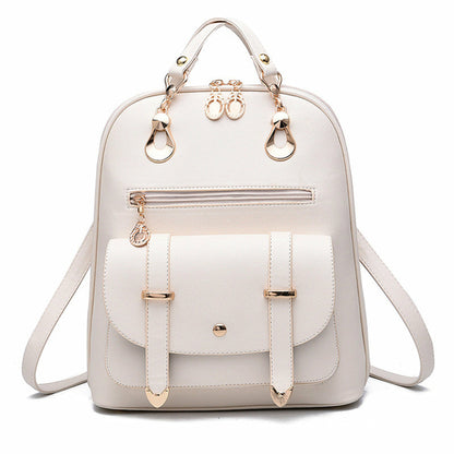Women's Fashion PU Leather Dual-use Backpack