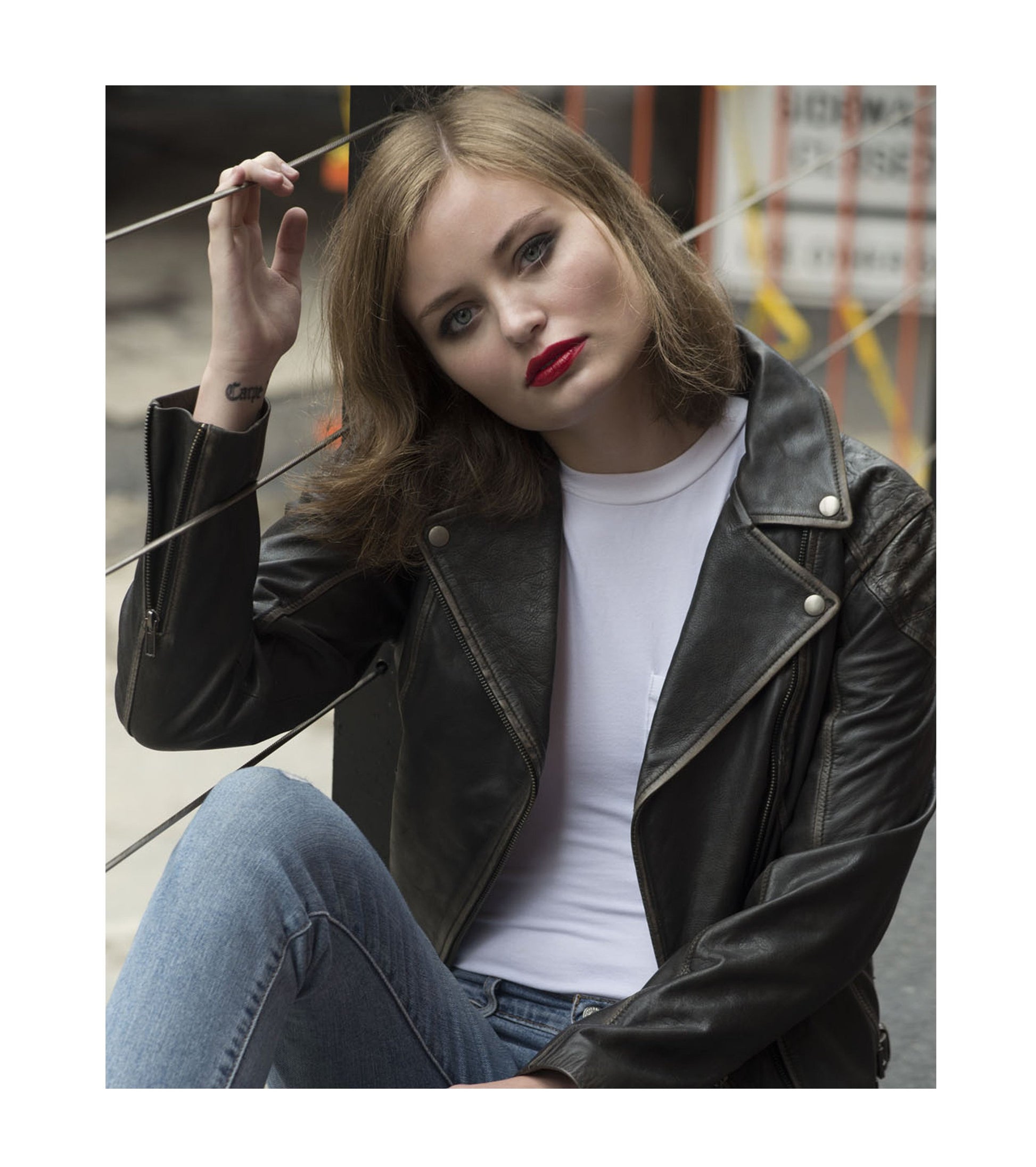 Stephanie Slim Fit Womens Genuine Lambskin Leather Jacket By Whet Blu