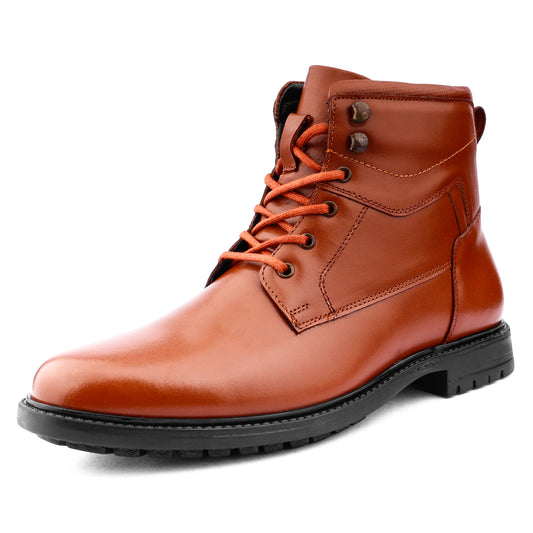 Handcrafted Italian Leather High Ankle Boots For Men (Size-UK-7)