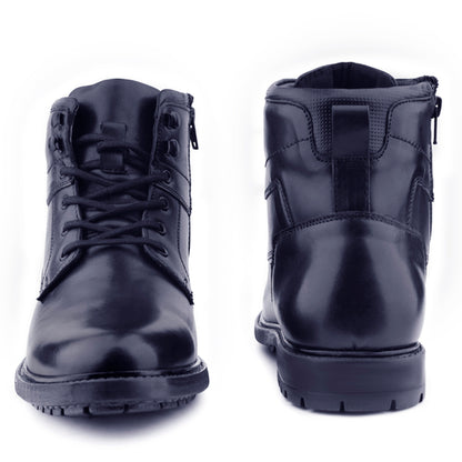 Handcrafted Italian Leather High Ankle Boots For Men (Size-UK-6)
