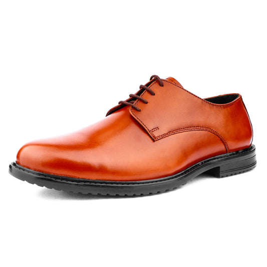 Handmade Premium Italian Leather Derby Shoes For Men (Size-UK-7)