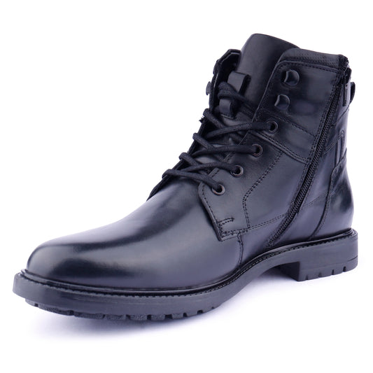 Handcrafted Italian Leather High Ankle Boots For Men (Size-UK-6)
