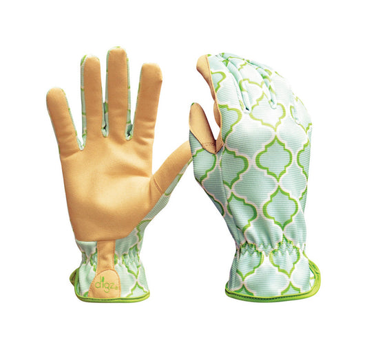 Digz 7503394 Womens Synthetic Leather Planter Gardening Gloves - Blue