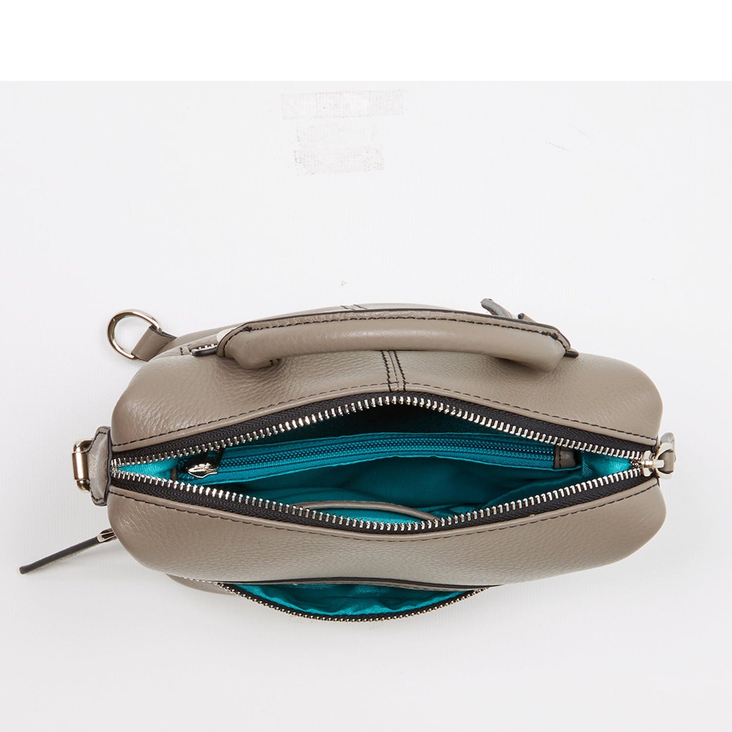 Ashley Gray Leather Backpack Purse