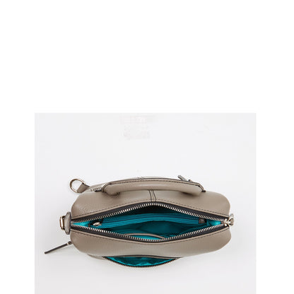 SUSU The Ashley Gray Leather Backpack Purse