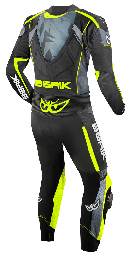 Berik Camo Track Cowhide Leather Full One Piece Motorcycle Body Suit