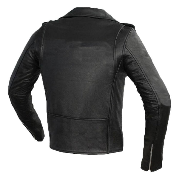 Billy Genuine Cowhide Leather Women's Black Motorcycle Jacket