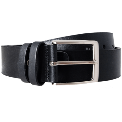 40 mm Bridle Leather Belt Black