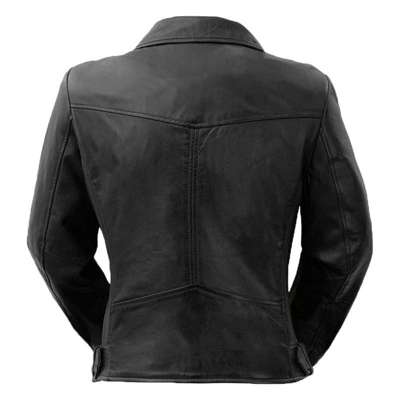 Classic Slim Fit Genuine Women's Leather Biker Jacket